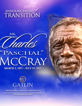 Charles Paschal McCray Obituary