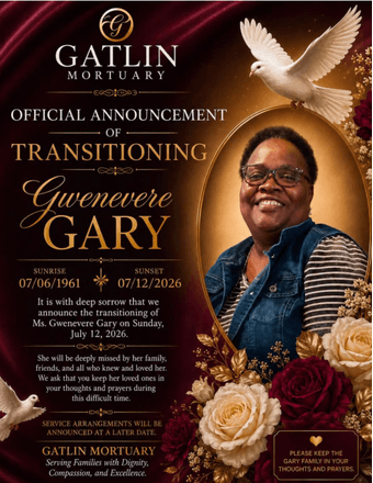Gwenevere Gary Obituary